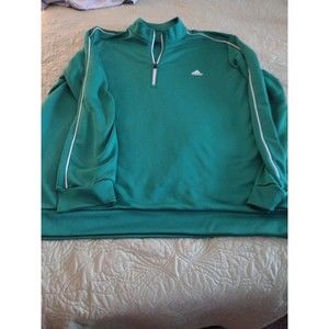 Adidas Adidas GOLF JACKET CELTIC GREEN Track TOP JACKET mens L 1/4  ZIp